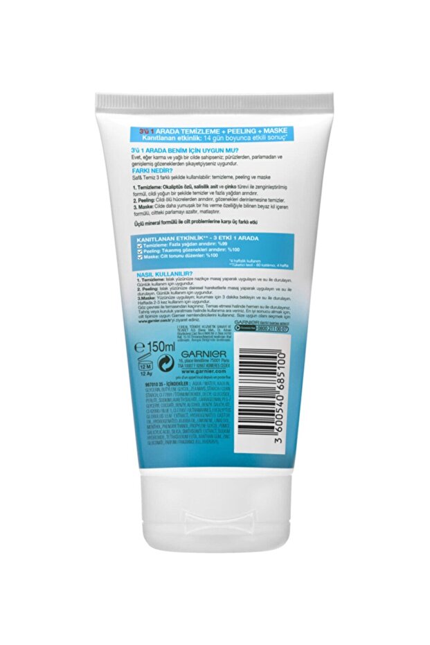 Skin Naturals Saf & Temiz 3ü 1 Arada 150 ml - 4