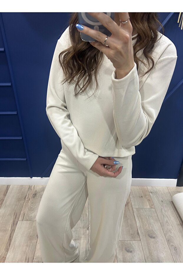 Ekru Fitilli Takım - 3