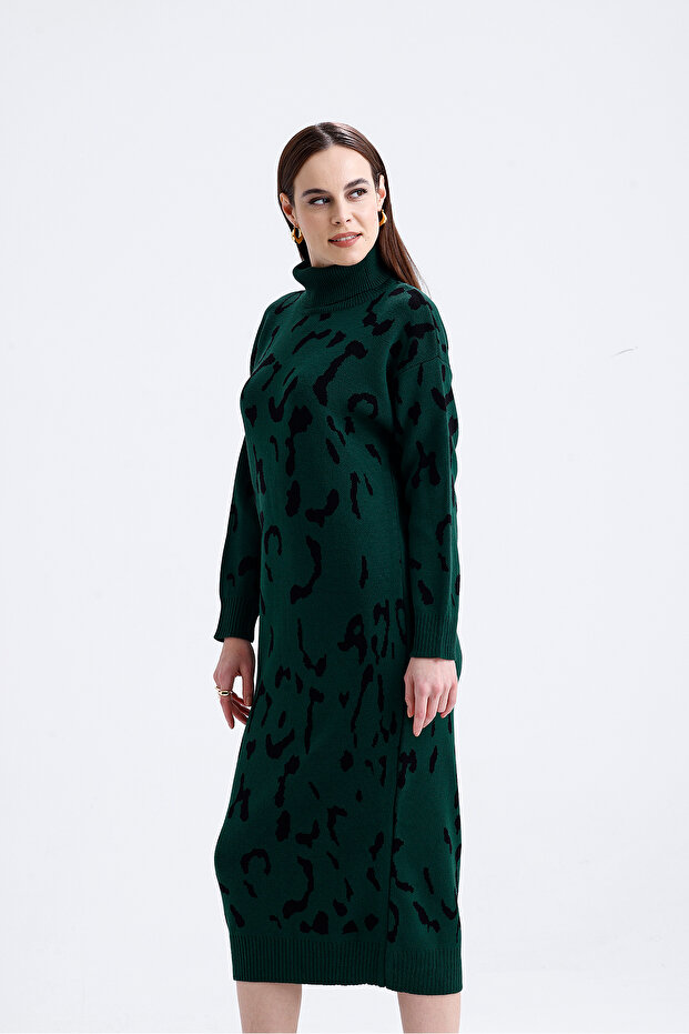 leuparlı elbise - 6