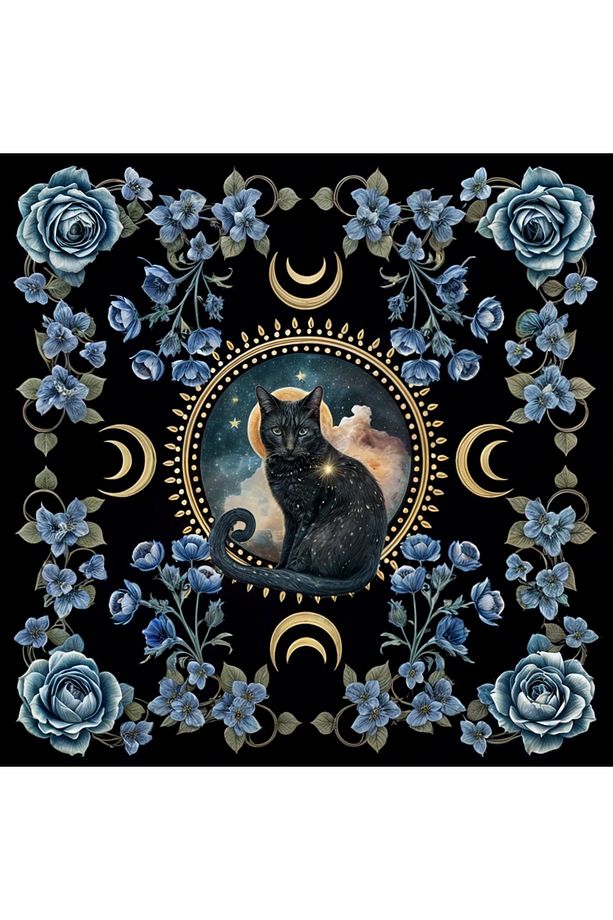 Kaliteli Kumaş, Canlı Renkli Tarot Örtüsü Sunak Örtüsü Altar Örtüsü Ritüel Çalışma Örtüsü - 2
