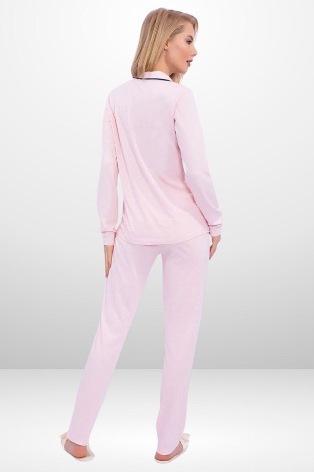 Kadın Modal Boydan Patlı Pijama Takımı  PC.11.04.7.P.717.U.E01 - 3