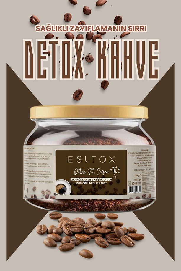 Detox Fit Coffee ve Kilo Vermeye Yardımcı Içimi Kolay Diyet Kahve 150 gr - 3