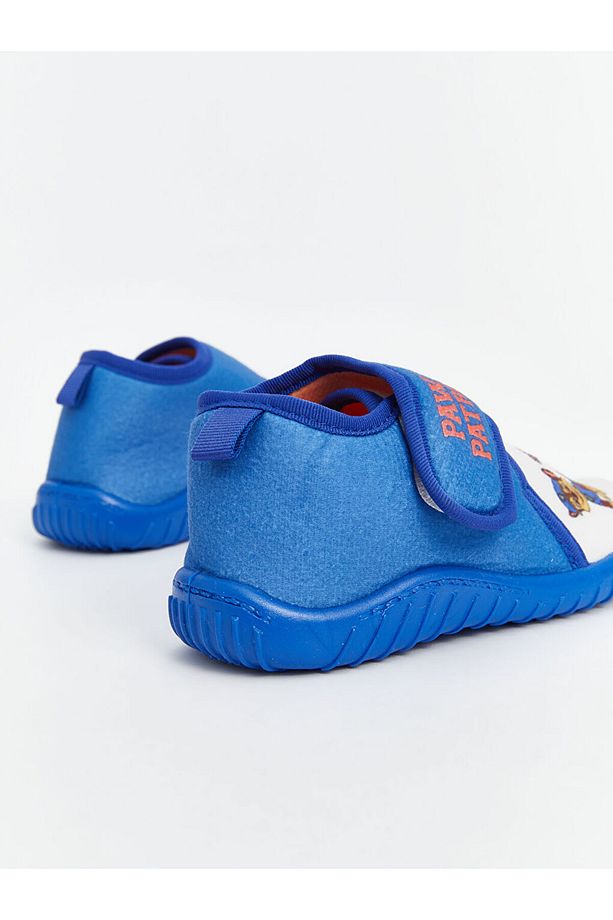 LCW STEPS Mavi Paw Patrol Baskılı Cırt Cırtlı Erkek Bebek Panduf - 5