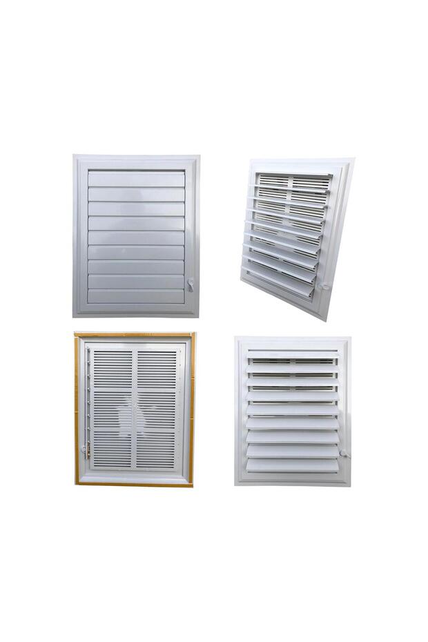 25X45Cm Plastic Ventilation Grille Bathroom / Wc Ventilation Grille Shutter 25X45 cm
