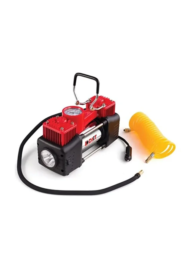 D12070002 Mini Hava Kompresörü Çift Pistonlu 12v - 1