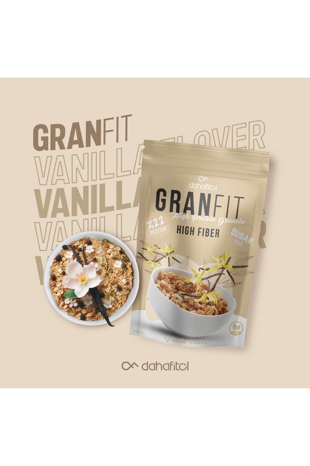 Granfit Vanilla Flavored High Protein Sugar Free Granola 240 Gr