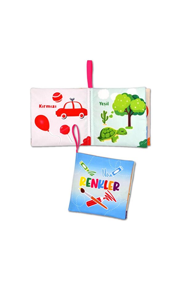 Renkler Kumaş Sessiz Kitap T383 - Bez Kitap , Eğitici Oyuncak , Yumuşak Ve Hışırtılı - 4