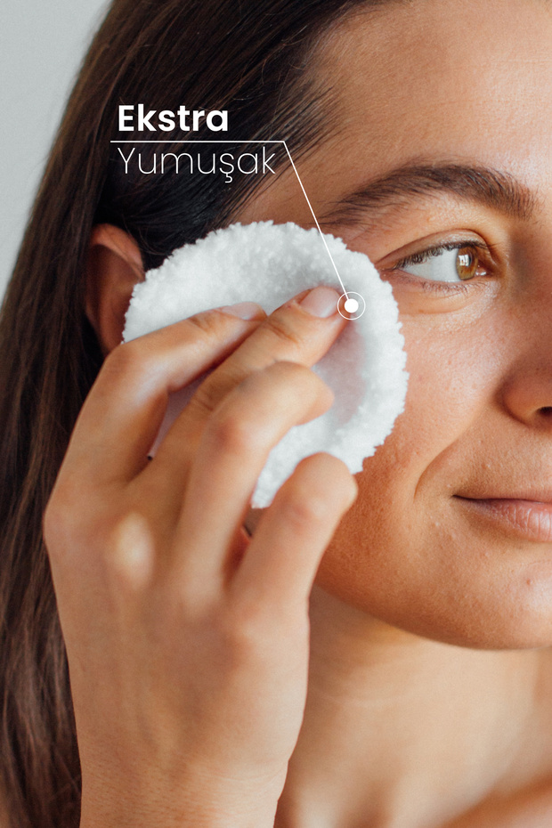 Yıkanabilir Makyaj Temizleme Pamuğu | 2'li - 6