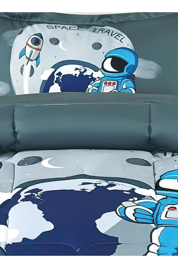 طقم فراش فردي مكون من 3 قطع، لحاف خفيف الوزن، مناسب لجميع المواسم - 5