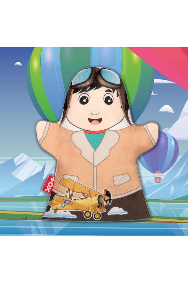 Mstz Lisinya247 Pilot Professions Felt Hand Puppet Zncm - 5