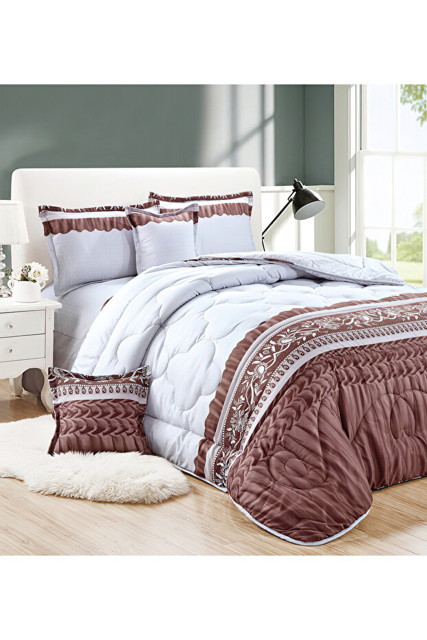 Comforter Set 4 Piece Single Size Elegant Bedspread Lightweight Comforter Suitable for All Seasons