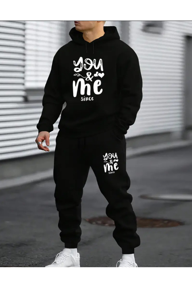 Unisex You & Me since Printed Tracksuit Set