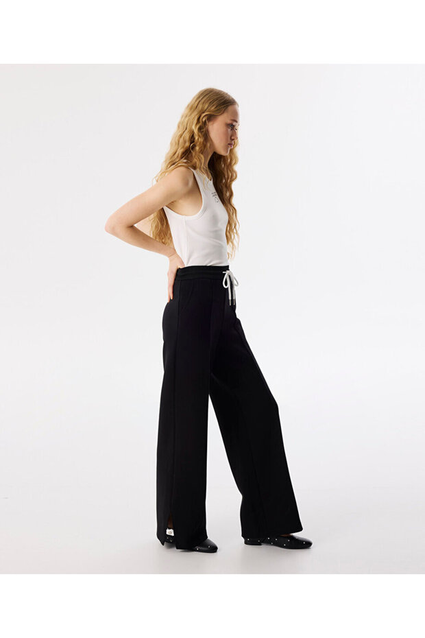 ELASTİK BEL NERVÜR DİKİŞLİ PANTOLON - 5