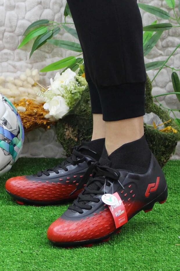 Erkek Krampon 29672 Erkek Krampon Ayakkabı JA129672121BT-1Siyah-Krmz - 4