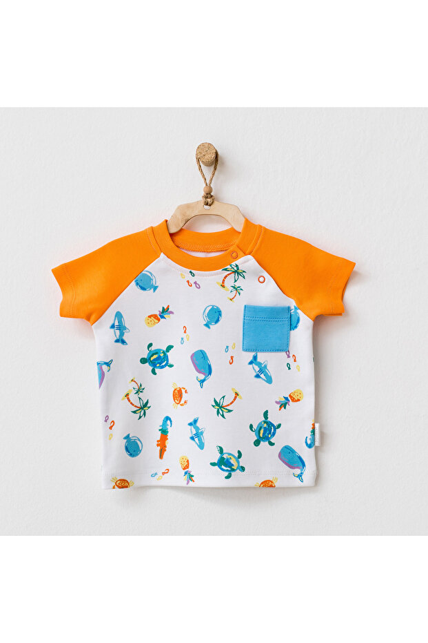 Baby T-Shirt with Shoulder Straps - Play Time
