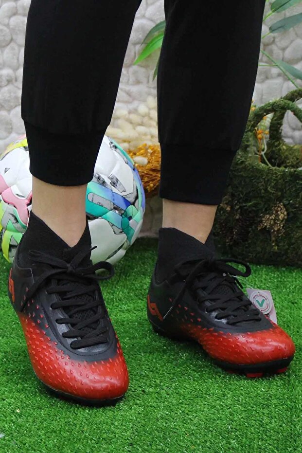 Erkek Krampon 29672 Erkek Krampon Ayakkabı JA129672121BT-1Siyah-Krmz - 2