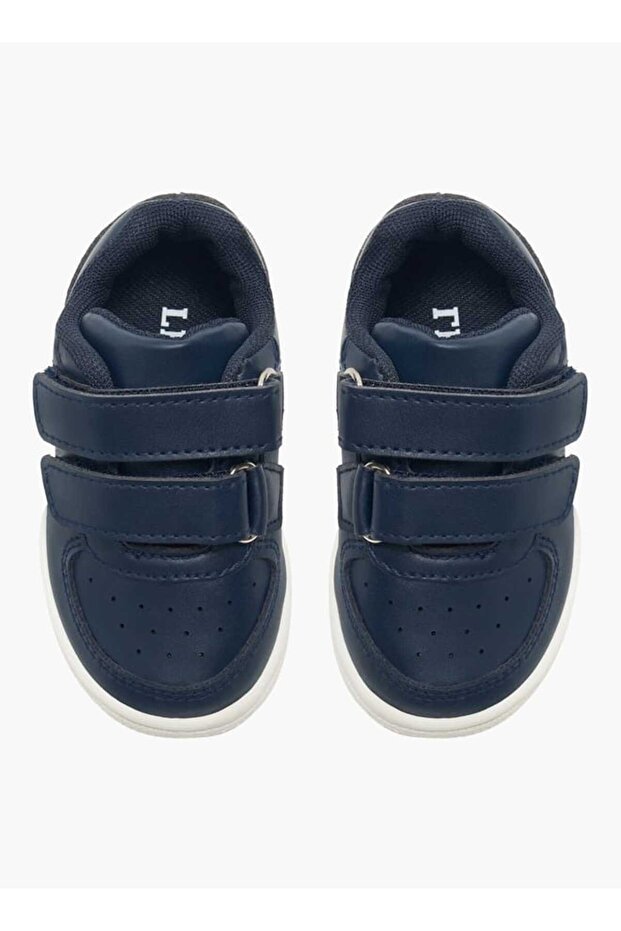 Panelled Sneakers with Hook and Loop Closure - 1
