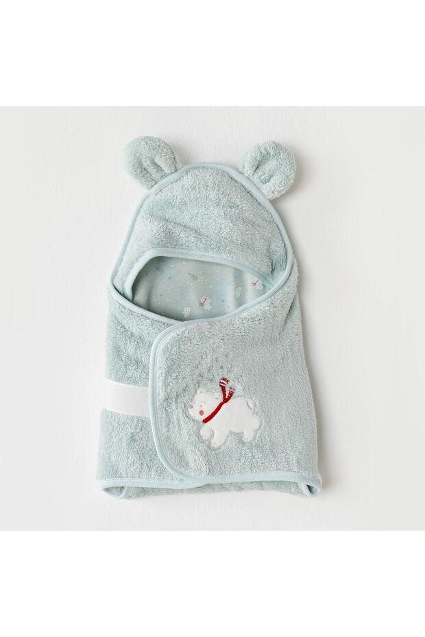 Baby Swaddle Swaddle Welsoft Little Polar Bear