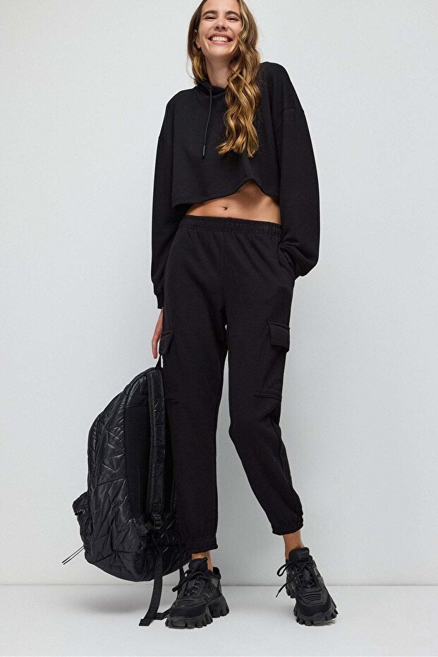 Basic Cargo Jogger Sweatpants - 3