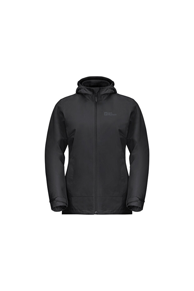 Moonrise 3in1 Kadın Siyah Outdoor Ceketi KADIN OUTDOOR CEKETİ - 1