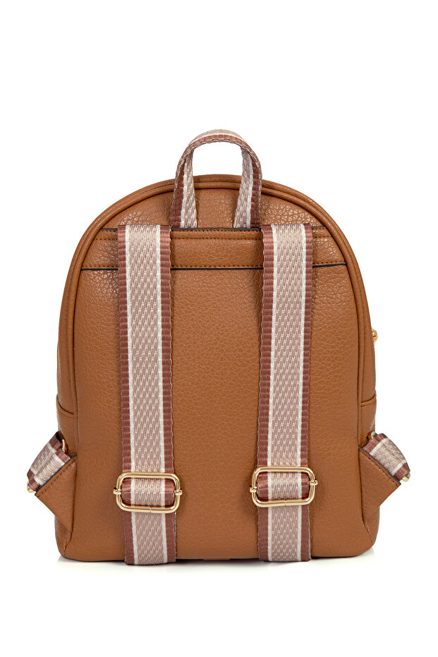 Plecak w kolorze brązowym - 4