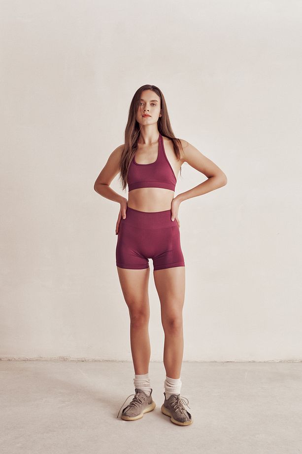 Solis Vişne Seamless Spor Biker Şort - 3