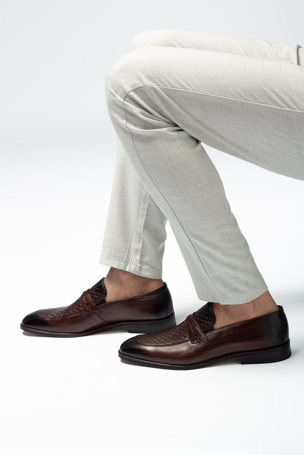 Frt1001-1 100% Genuine Calf Leather Men's Classic Shoes Lace-Up Stylish Office Business Shoes Black