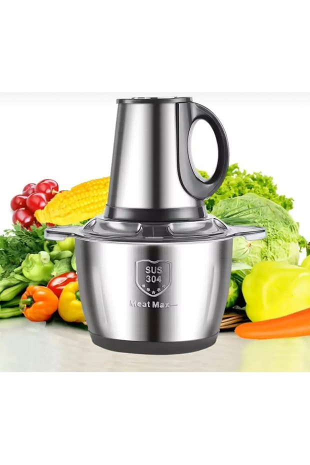 3 Lt Electric Stainless Steel Handle Fruit Vegetable Meat Grinder Chopper Blender