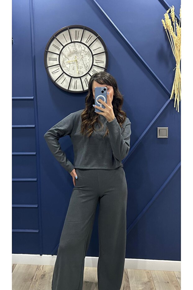 Gri Fitilli Takım - 3