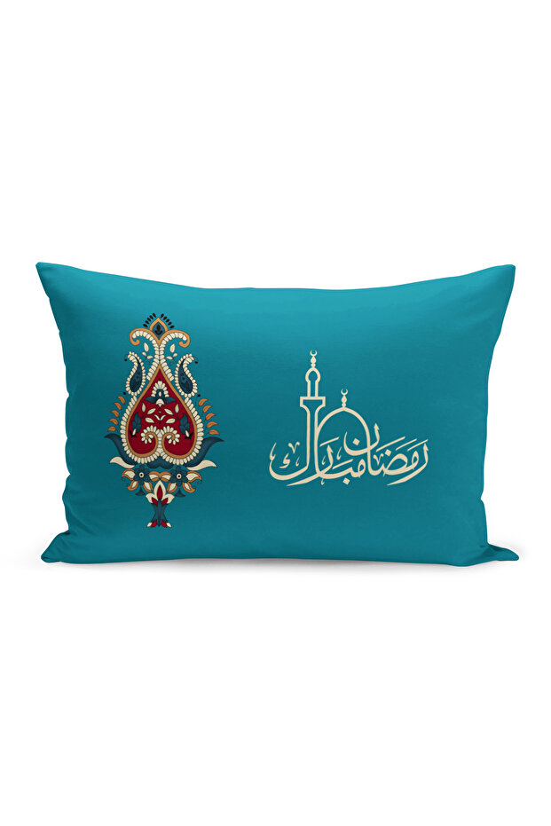 غطاء وسادة مطبوع رقميًا مزدوج الجوانب من سلسلة رمضان (غطاء سرير رمضان)
