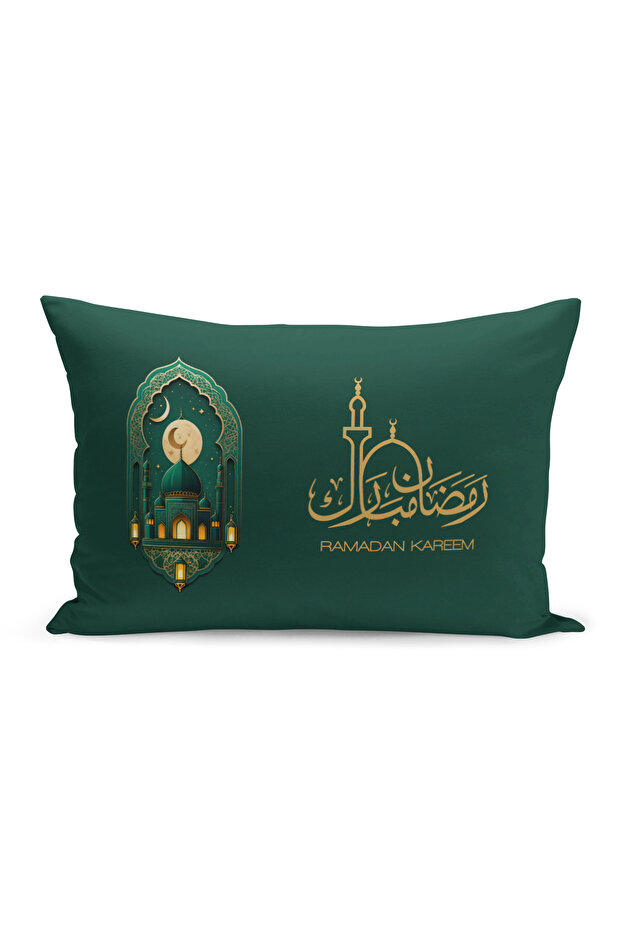 غطاء وسادة مطبوع رقميًا مزدوج الجوانب من سلسلة رمضان (غطاء سرير رمضان)