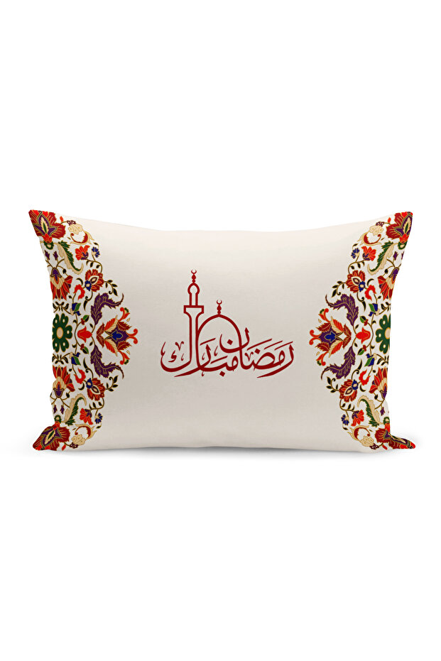 غطاء وسادة مطبوع رقميًا مزدوج الجوانب من سلسلة رمضان (غطاء سرير رمضان)