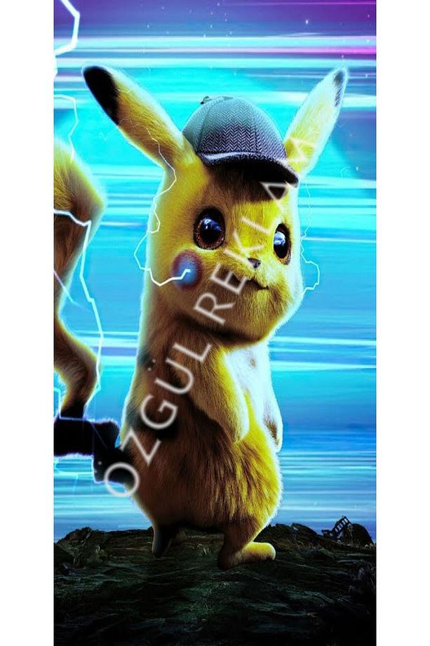 Pikachu Araç Kapı Direk Kaplama 50x25 CM 2 ADET / Dijital Baskı / Araba Kapı Direk Kaplama - 2