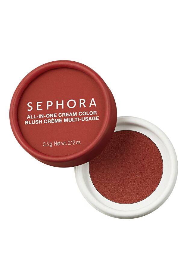 All-In-One Cream Color-Long-Lasting Intense Pigmented Shiny&Bright Finish Multi-Purpose Blush3.5G