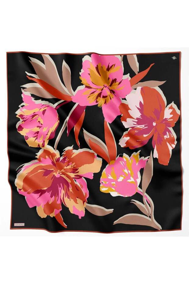 Eșarfă de mătase - 9042D-35 - Tivil - 3