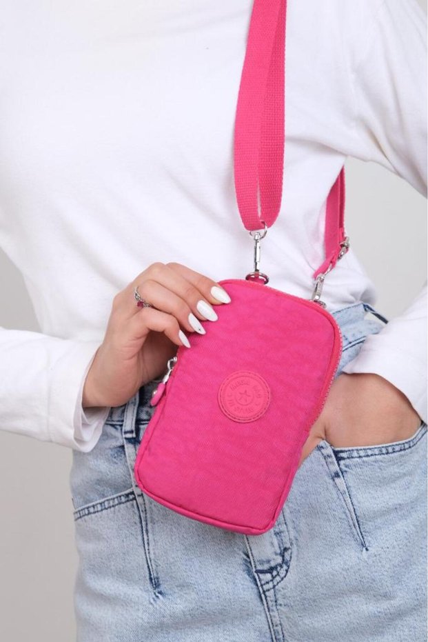 Clinker Fabric Mini Cross Strap Women's Mobile Phone Bag Mini Wallet Purse 20*10 cm Water Repellent