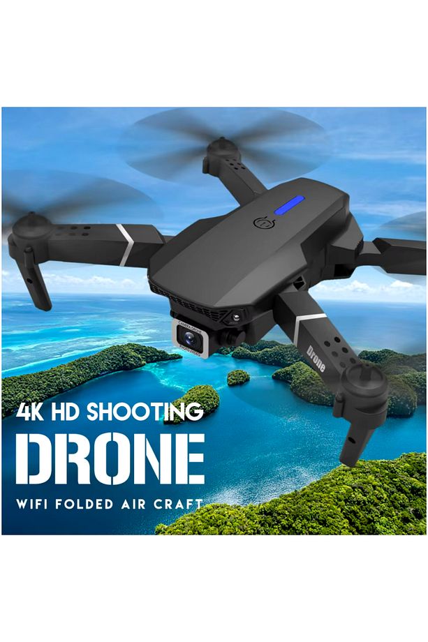 E88 Pro Mini Drone Quadcopter Wifi Fpv Drones ile geniş açı Hd 4K kamera yüksekliği RC - 6