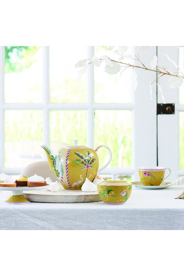 La Majorelle Sarı Porselen Çay Fincan Seti 280 ml - 4