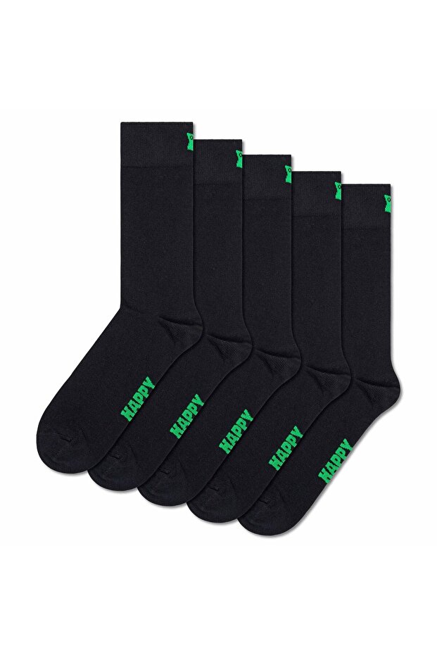 Unisex Socken, 5er Pack - Solid Socks, Baumwollmischung, einfarbig - 1