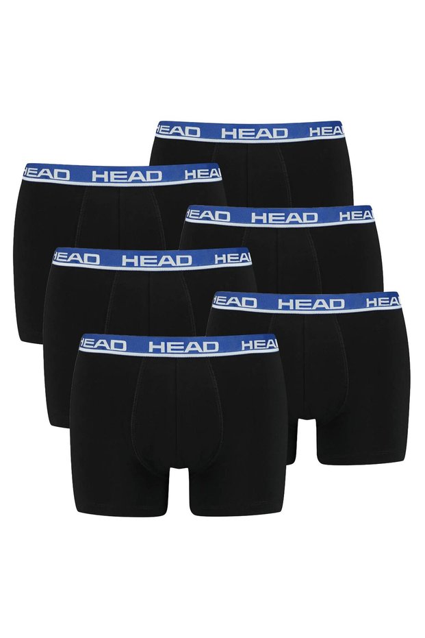 Herren Boxershorts, 6er Pack - Basic, Baumwoll Stretch, einfarbig