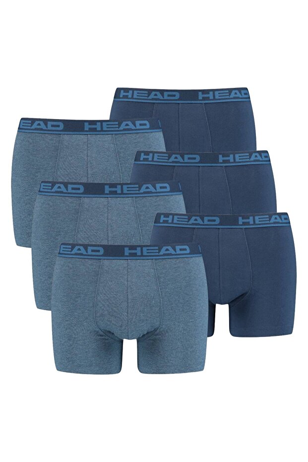 Herren Boxershort, 6er Pack - Basic, Baumwoll Stretch, einfarbig - 1