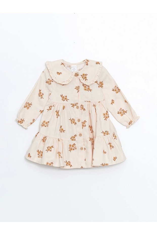 Peter Pan Collar Floral Baby Girl Dress