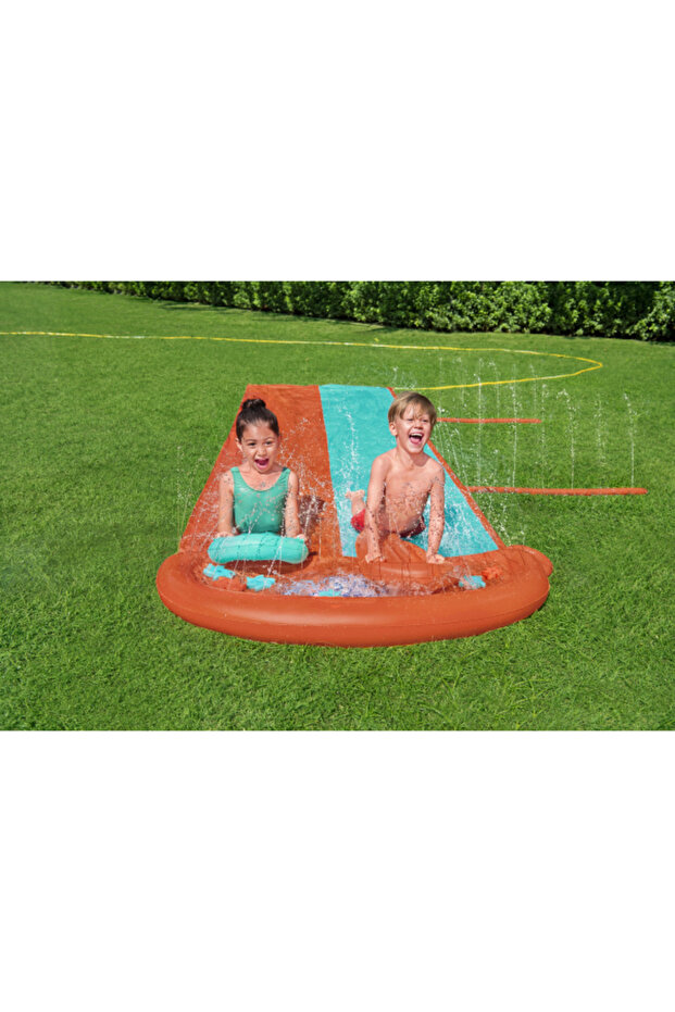 ® H2OGO!® 16'/4.88m منزلق مزدوج بمياه إسفنجية