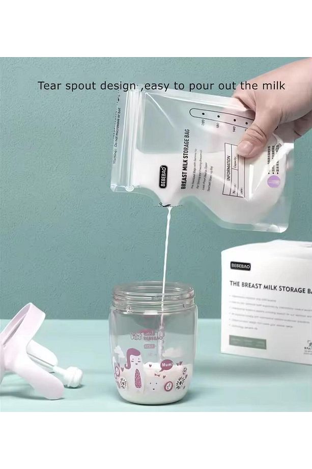 Anne Sütü Saklama Poşeti 200 ml 10'lu - 4