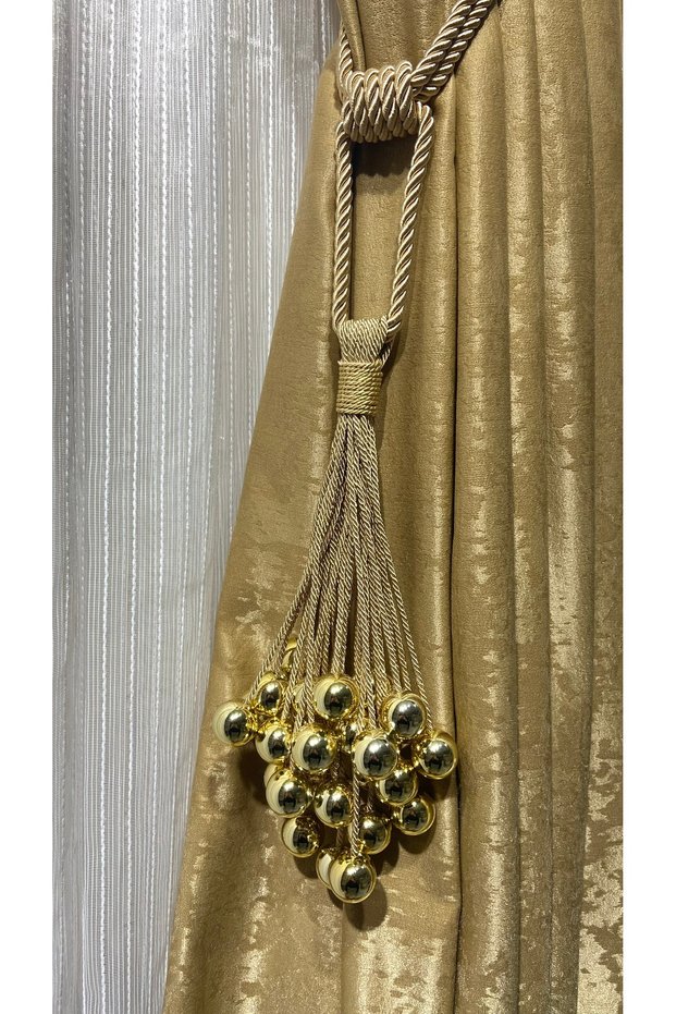 Curtain Accessory Premium Pearl Braçol for Cornice Installation 1 Piece