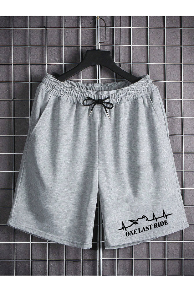 Unisex Motorcycle Sporty Shorts Bermuda - Last Ride Regular Fit