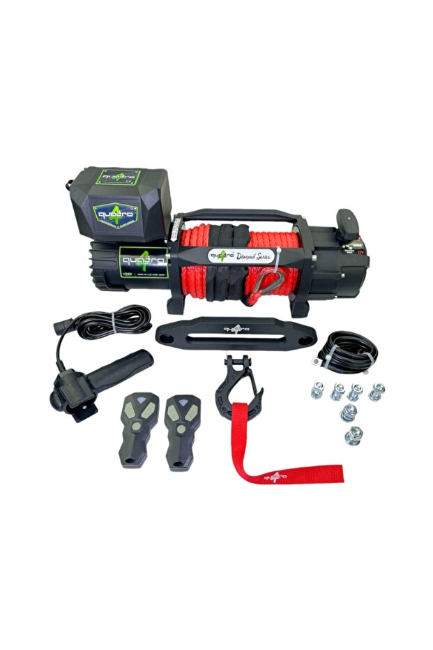 13500LB SENTETİK HALATLI VİNÇ 12V
