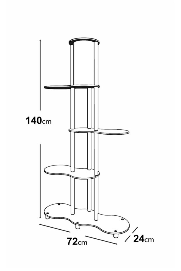 YENİ TRAVERS RAFLI LAMBADER SAFİR MEŞE - 5