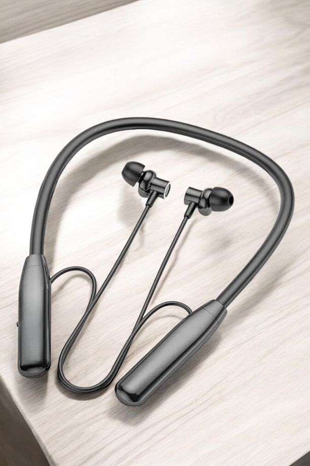 Boyun Askılı Bluetooth Kulaklık Uzun Şarj Süreli Dijital Göstergeli Kablolu - 3