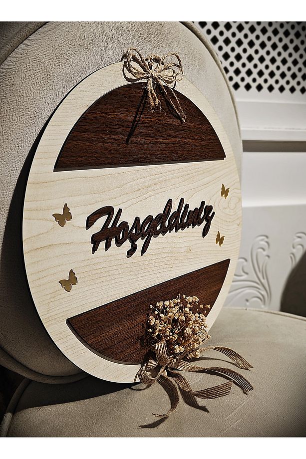 Kapı Süsü hoşgeldiniz  Hediyelik Kurdaleli Dış Kapısüsü - Ev Kapı Süsü - 2